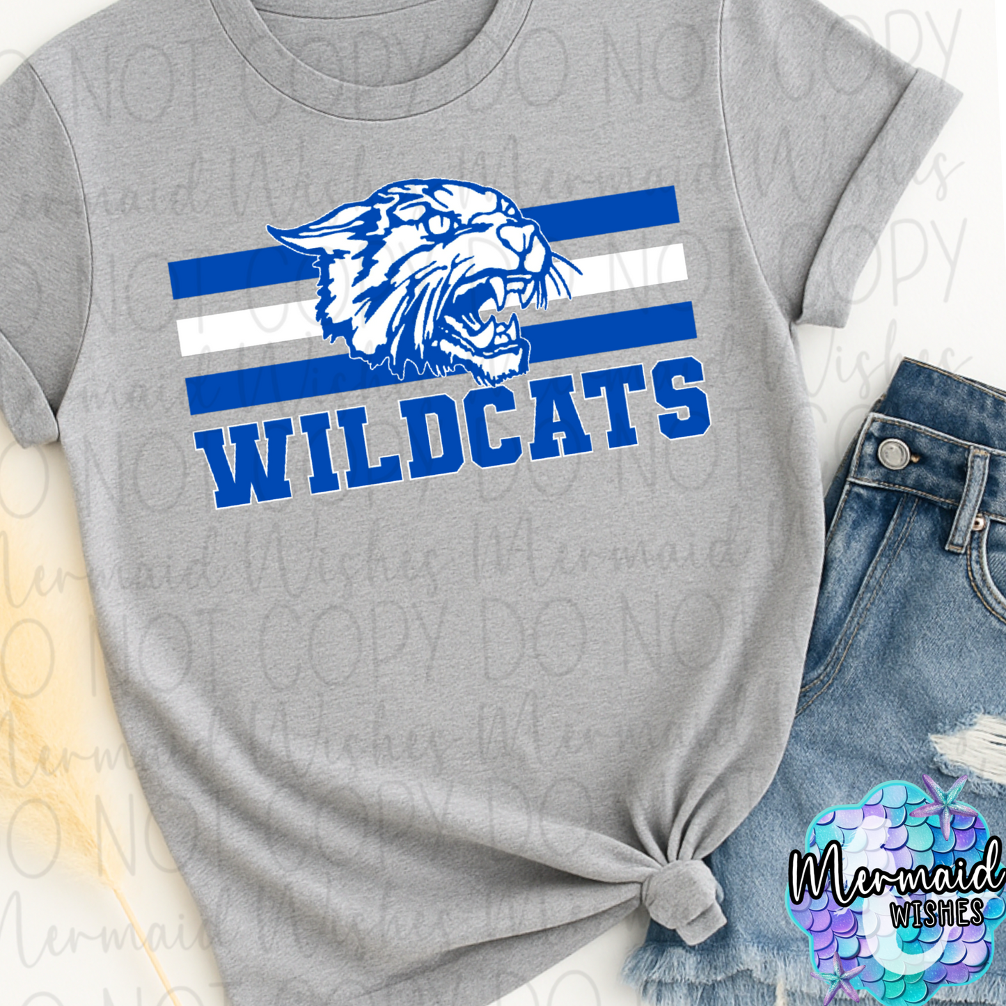 Bold Williamsburg Wildcats Stripes & Mascot (DTF)
