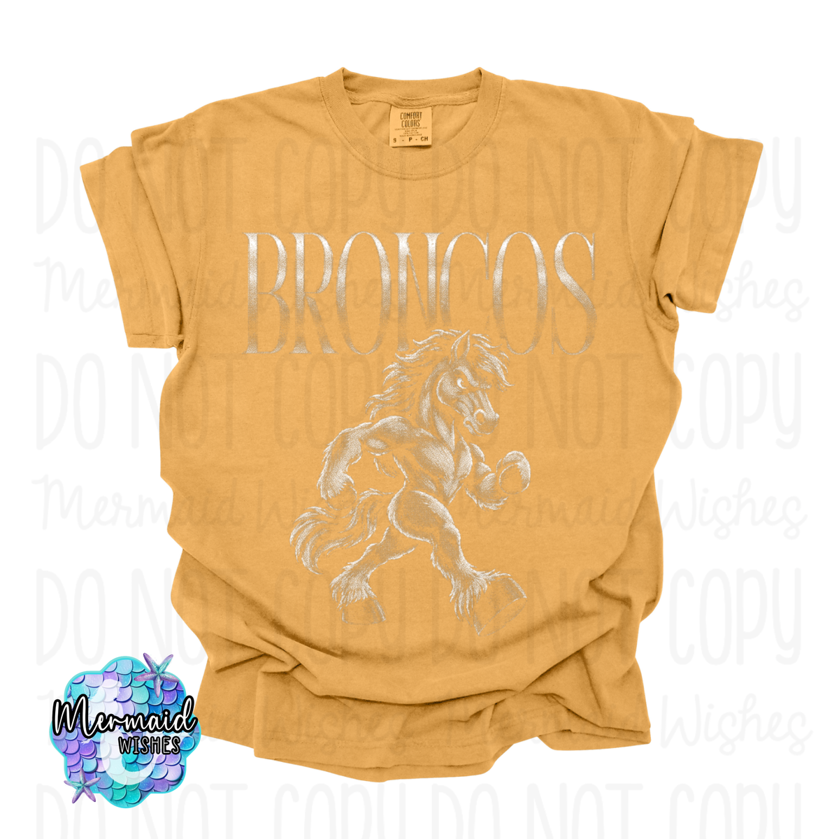 BRONCOS HALFTONE- (CC-TShirt)