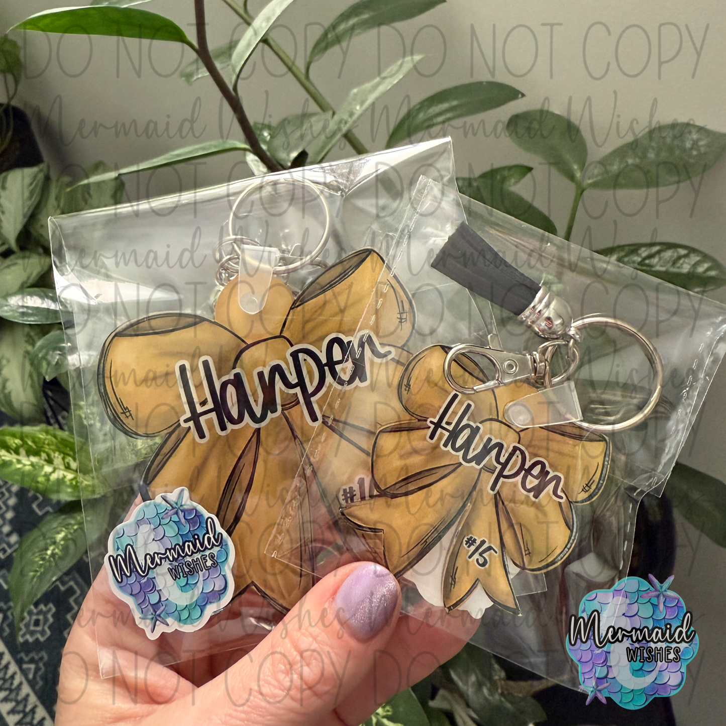 Bow Bag Tag Personalized