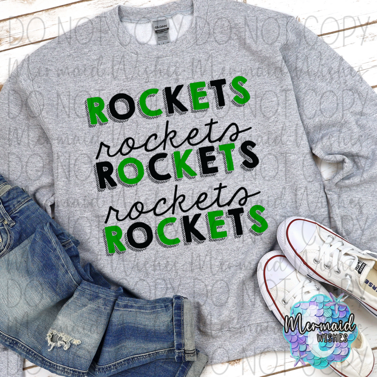 Rockets Stacked Doodle (DTF)