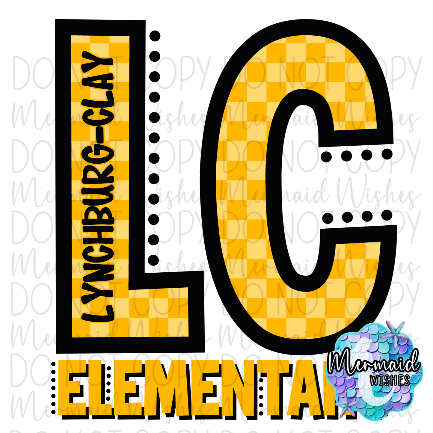 Checkered Letter LC Elementary