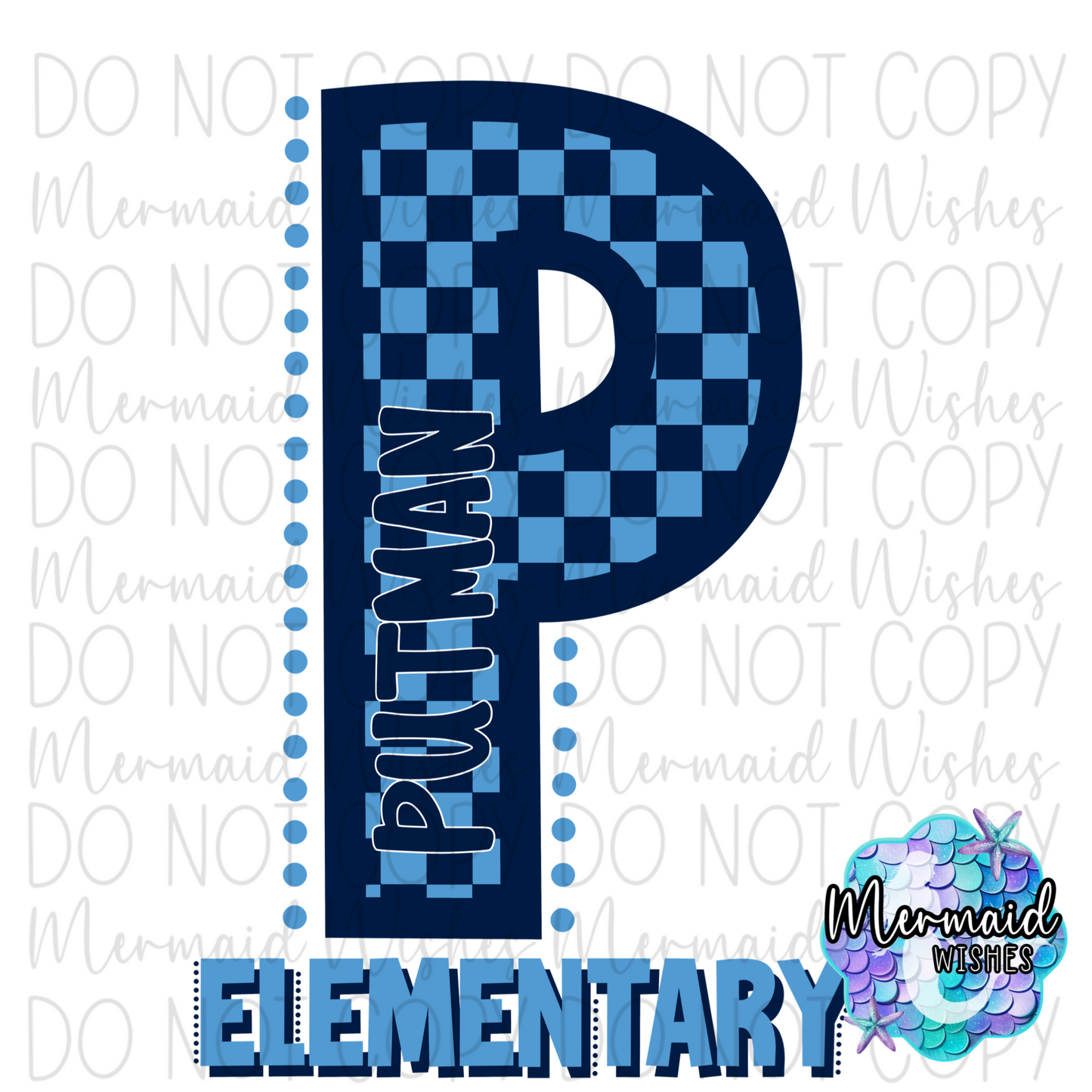 Checkered Letter Putman Elementary