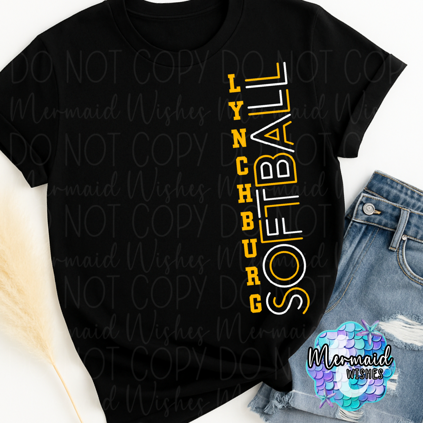 Lynchburg Softball Retro Vertical