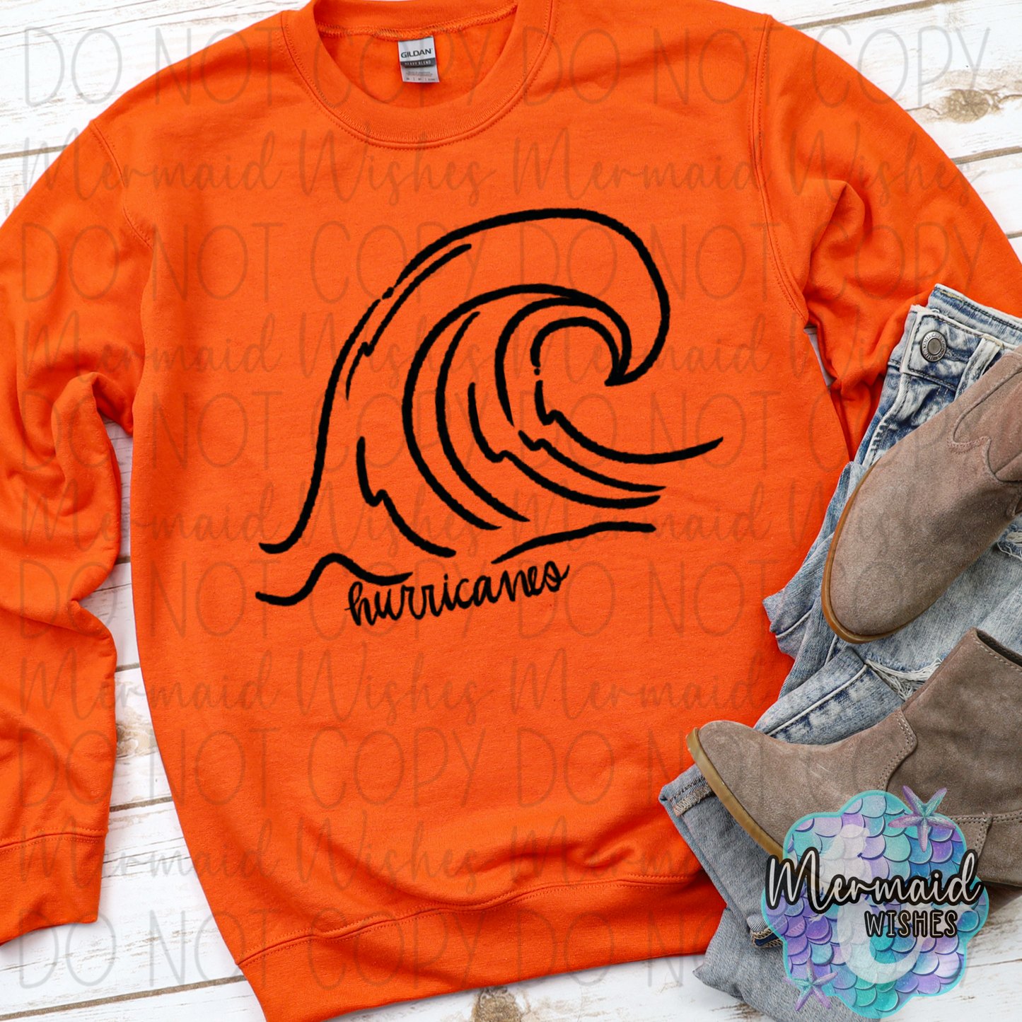 Wilmington Hurricanes Doodle Mascot (DTF)