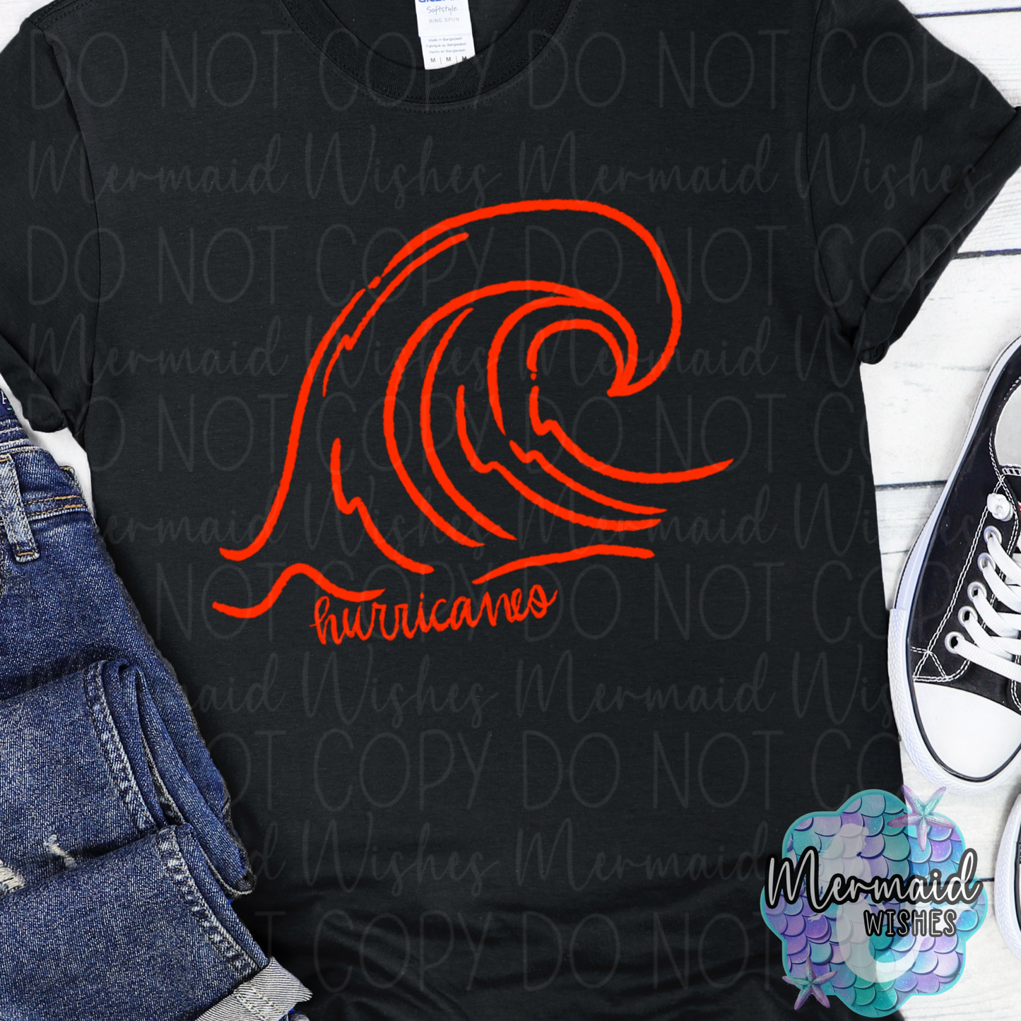 Wilmington Hurricanes Doodle Mascot (DTF)