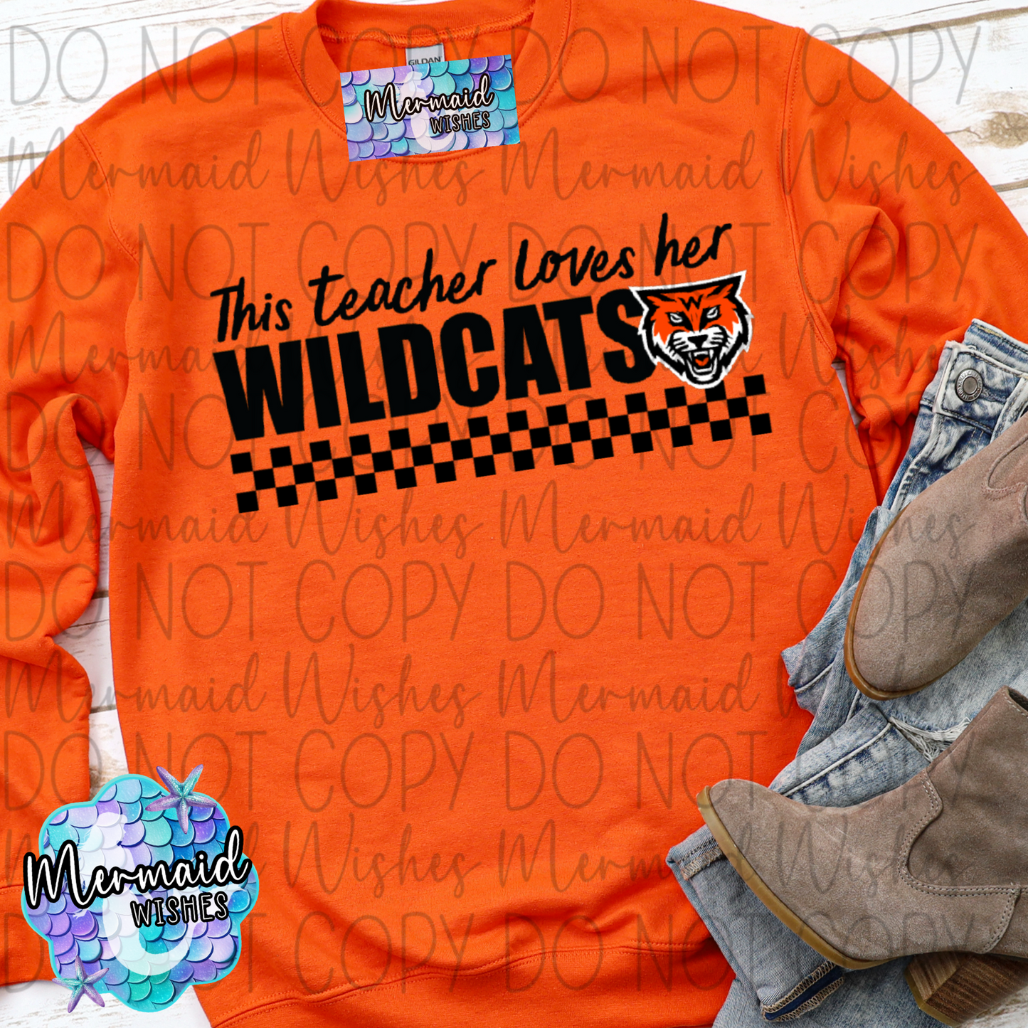 This Teacher loves her Wildcats (Whiteoak) (DTF)