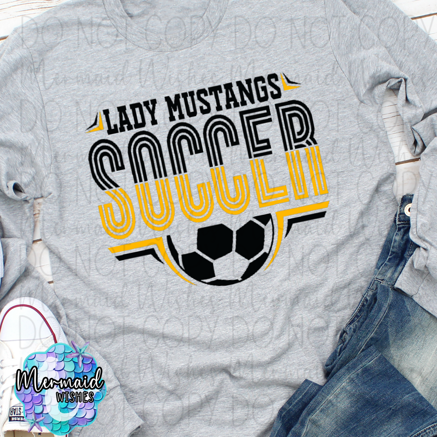 Lady Mustangs Soccer Split (DTF)