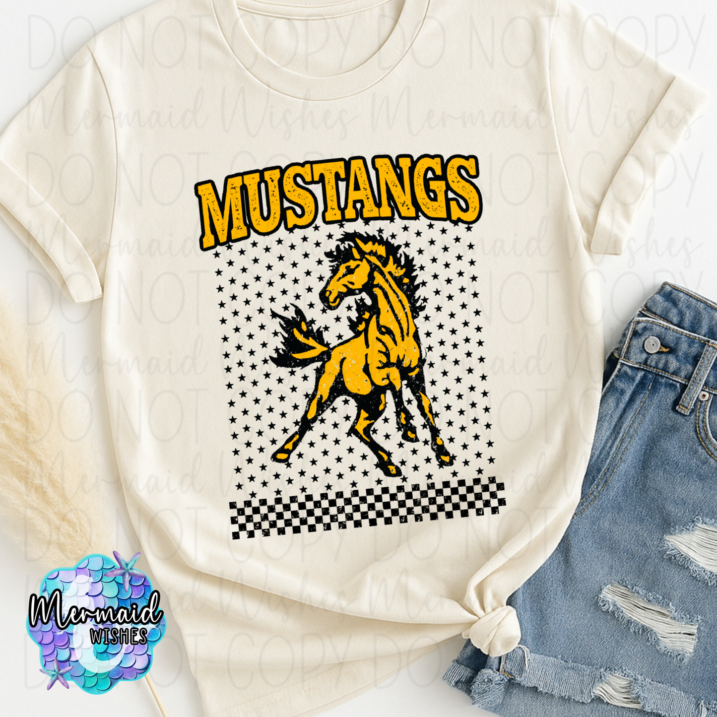 Mustangs Mascot Stars (DTF)