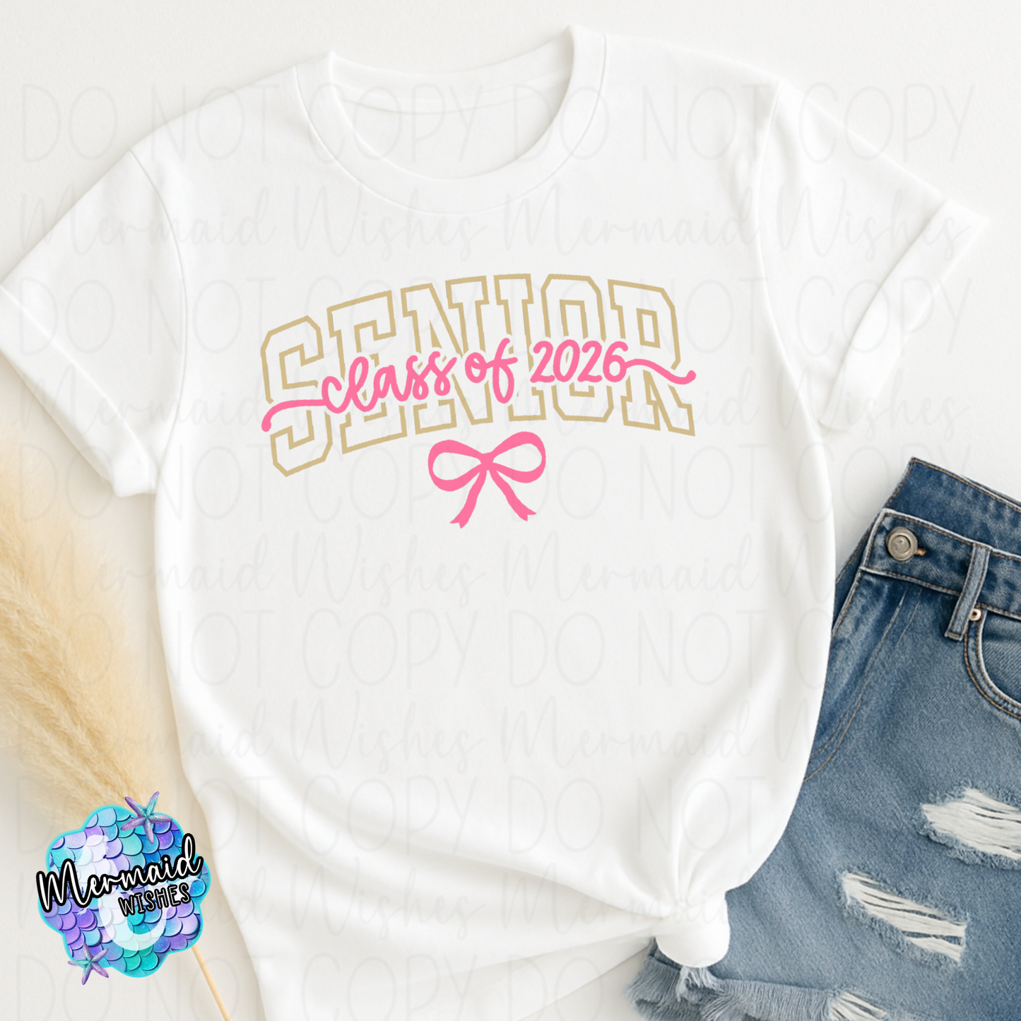 Senior Class of 2026 Bow Pink (DTF)