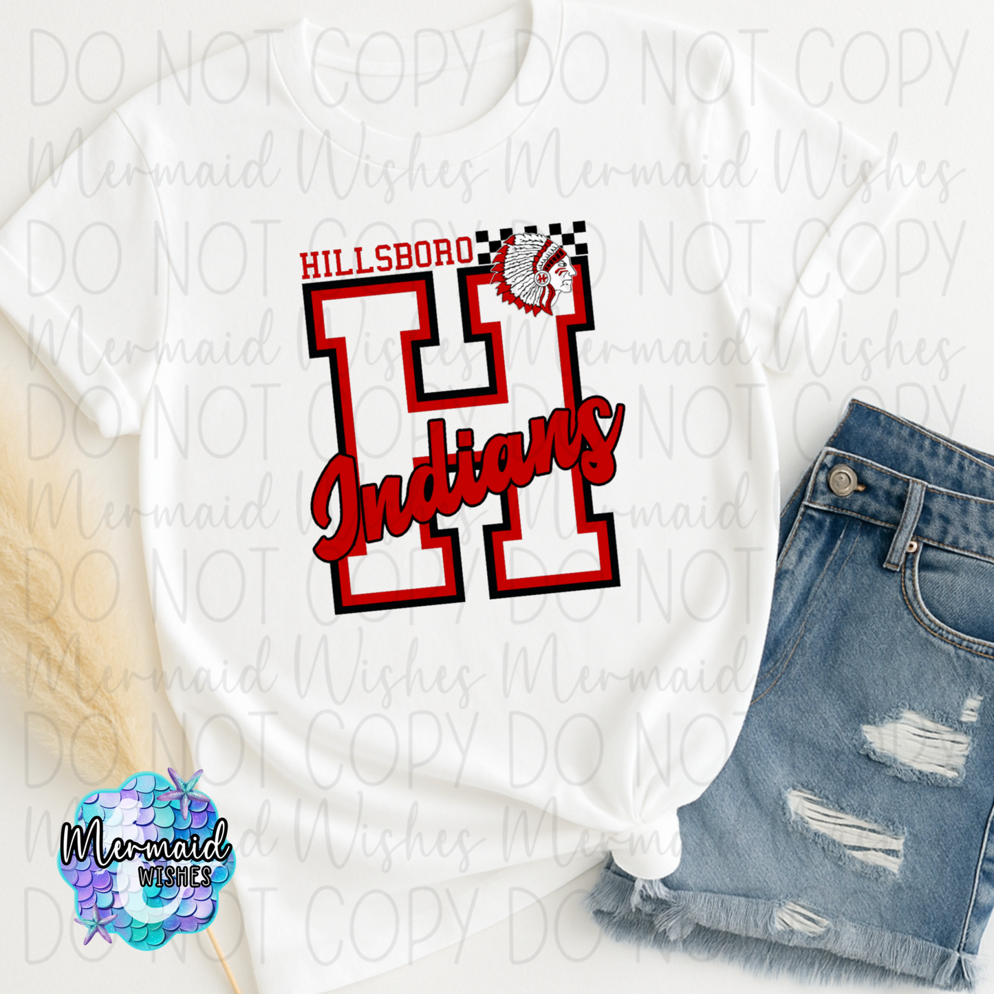 Hillsboro Indians Varsity Letter (DTF)