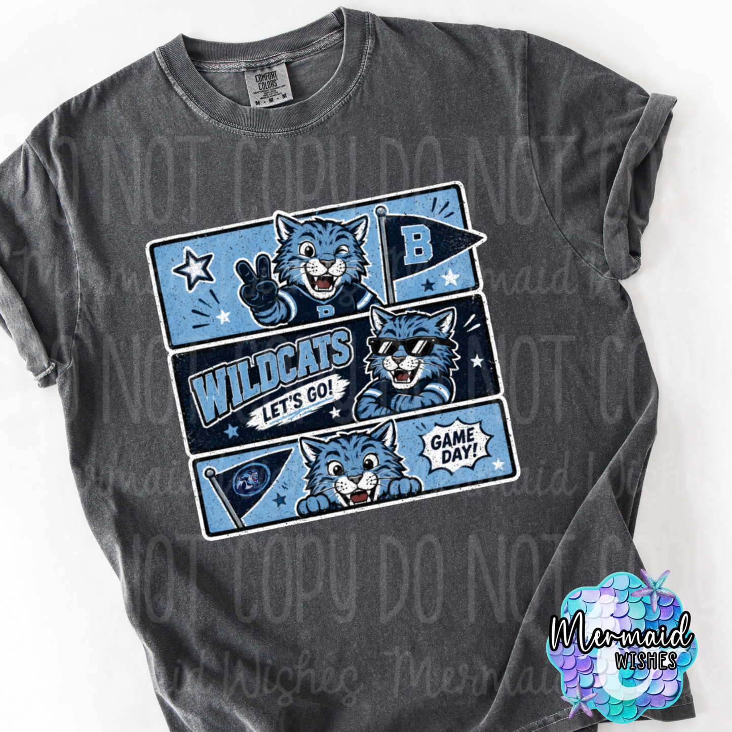 Blanchester Wildcats Retro Comic