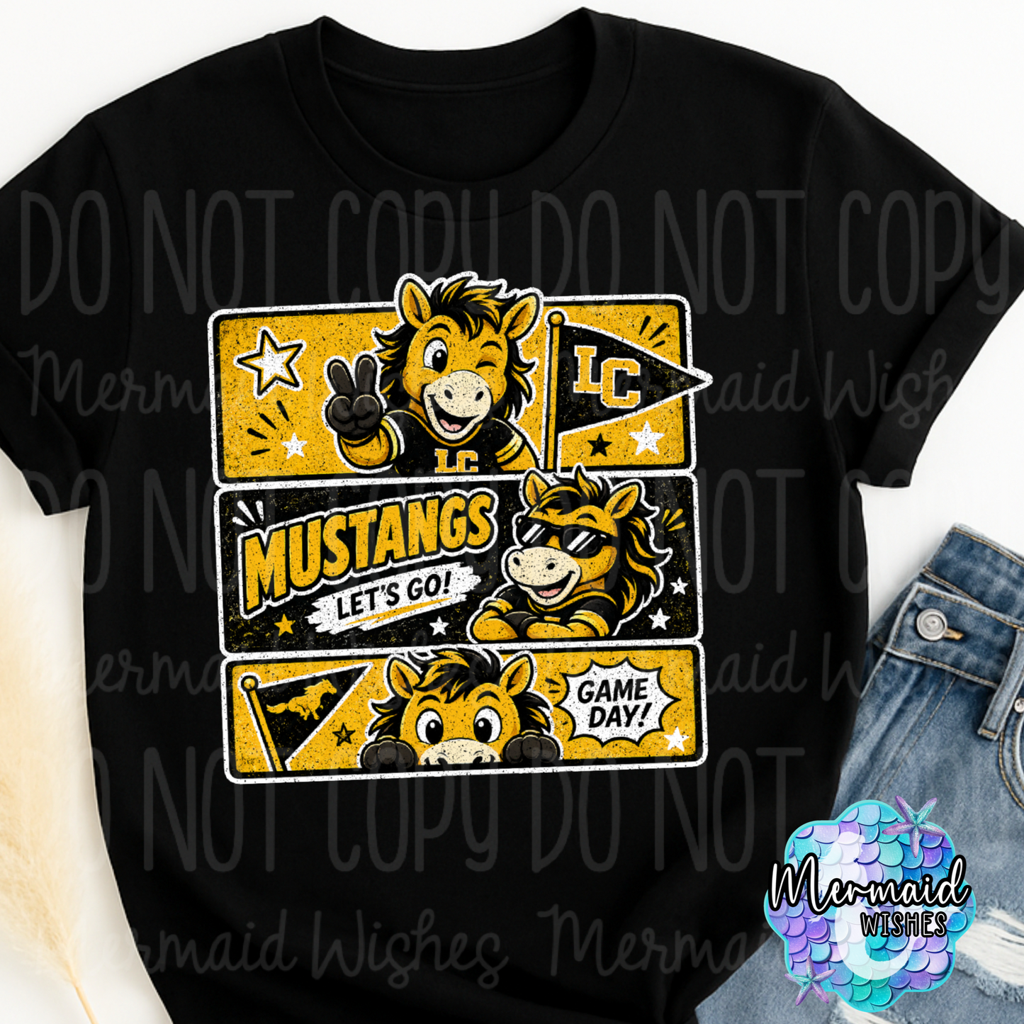 LC Mustangs Retro Comic