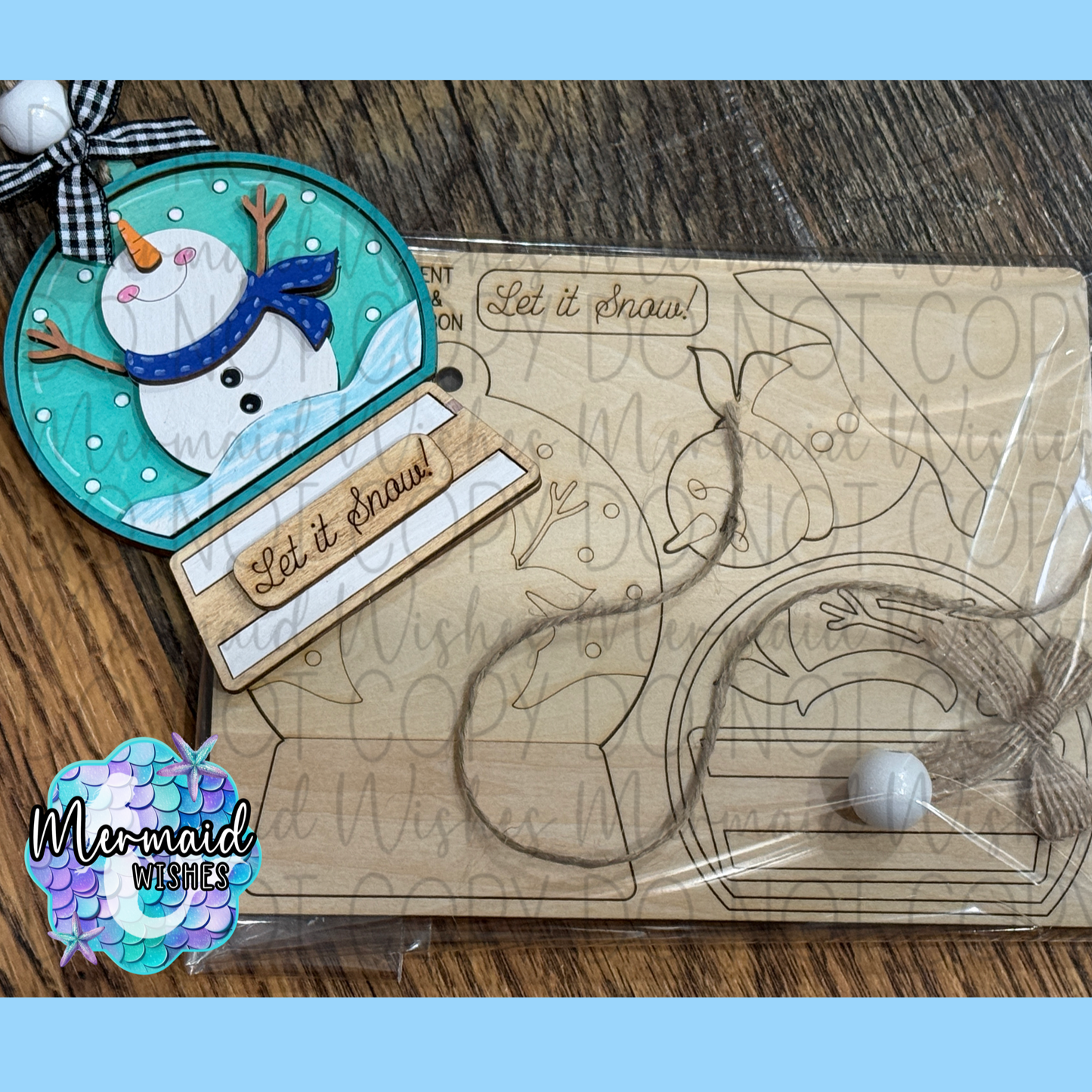 DIY Snowman Snowglobe Ornament