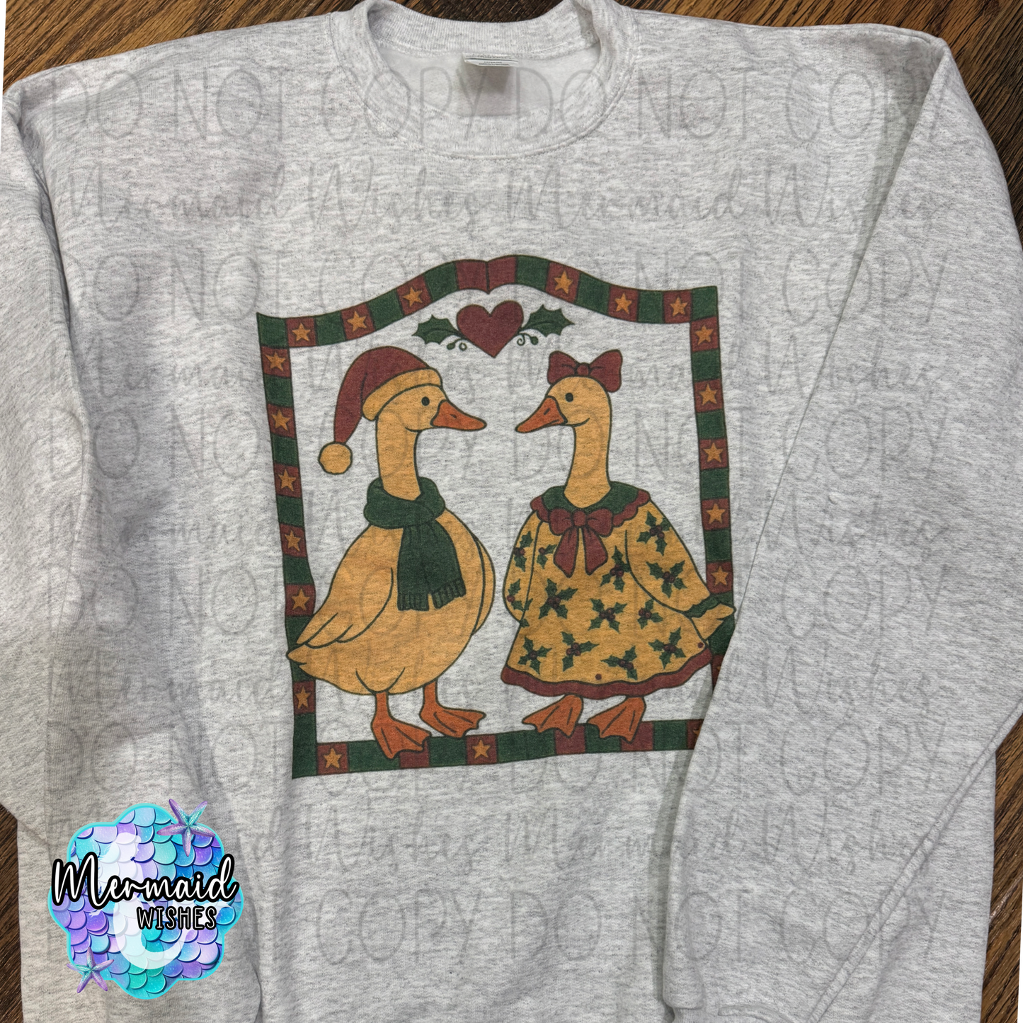 Vintage Christmas Geese (Sublimation)