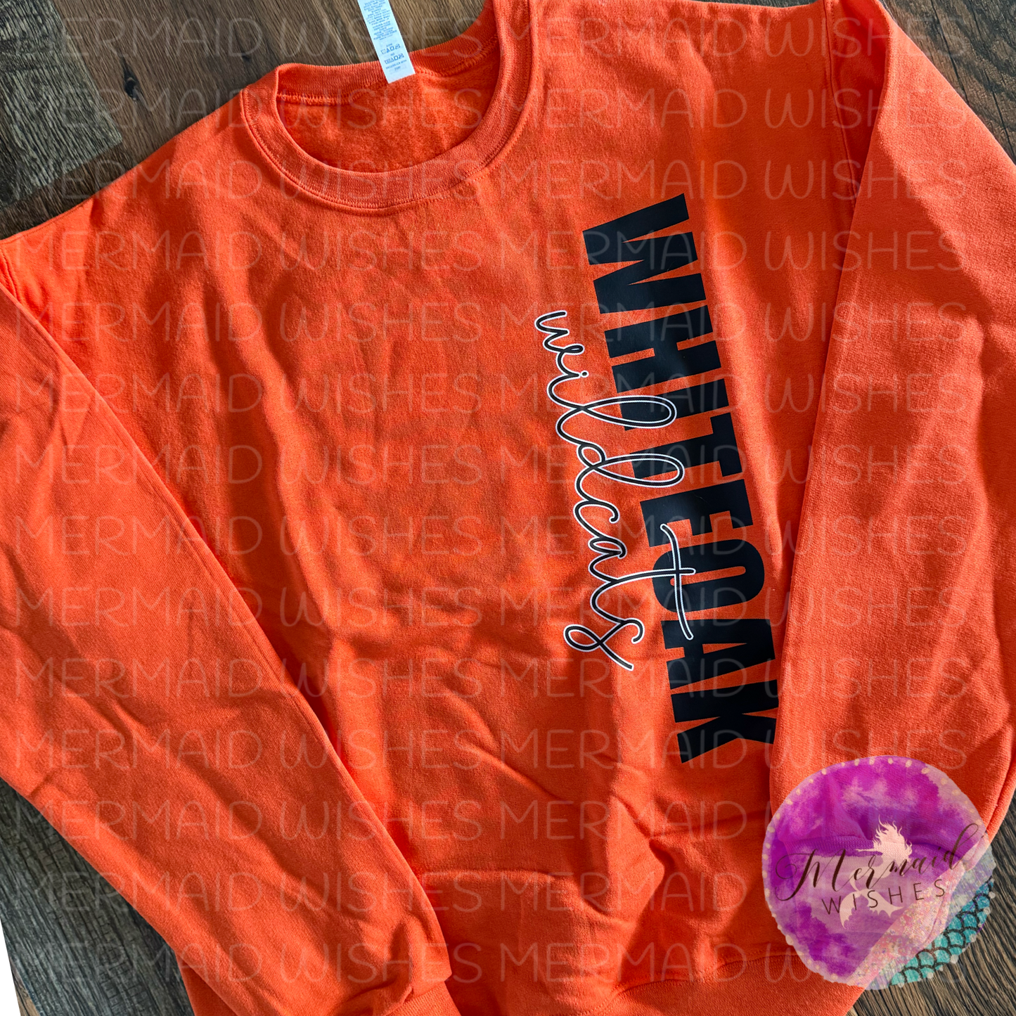 (Medium-Crewneck) Whiteoak Wildcats Vertical (DTF-RTS)