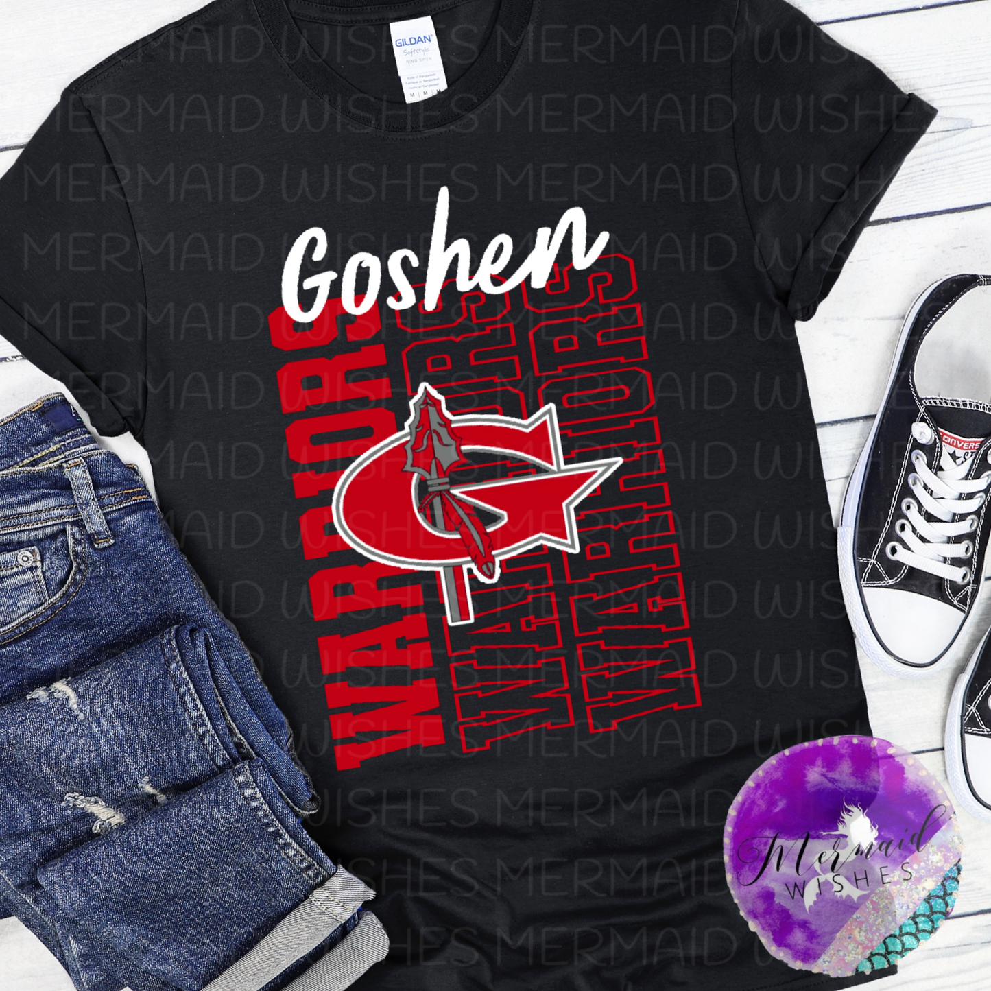 Goshen Warriors Vertical Stacked (DTF)