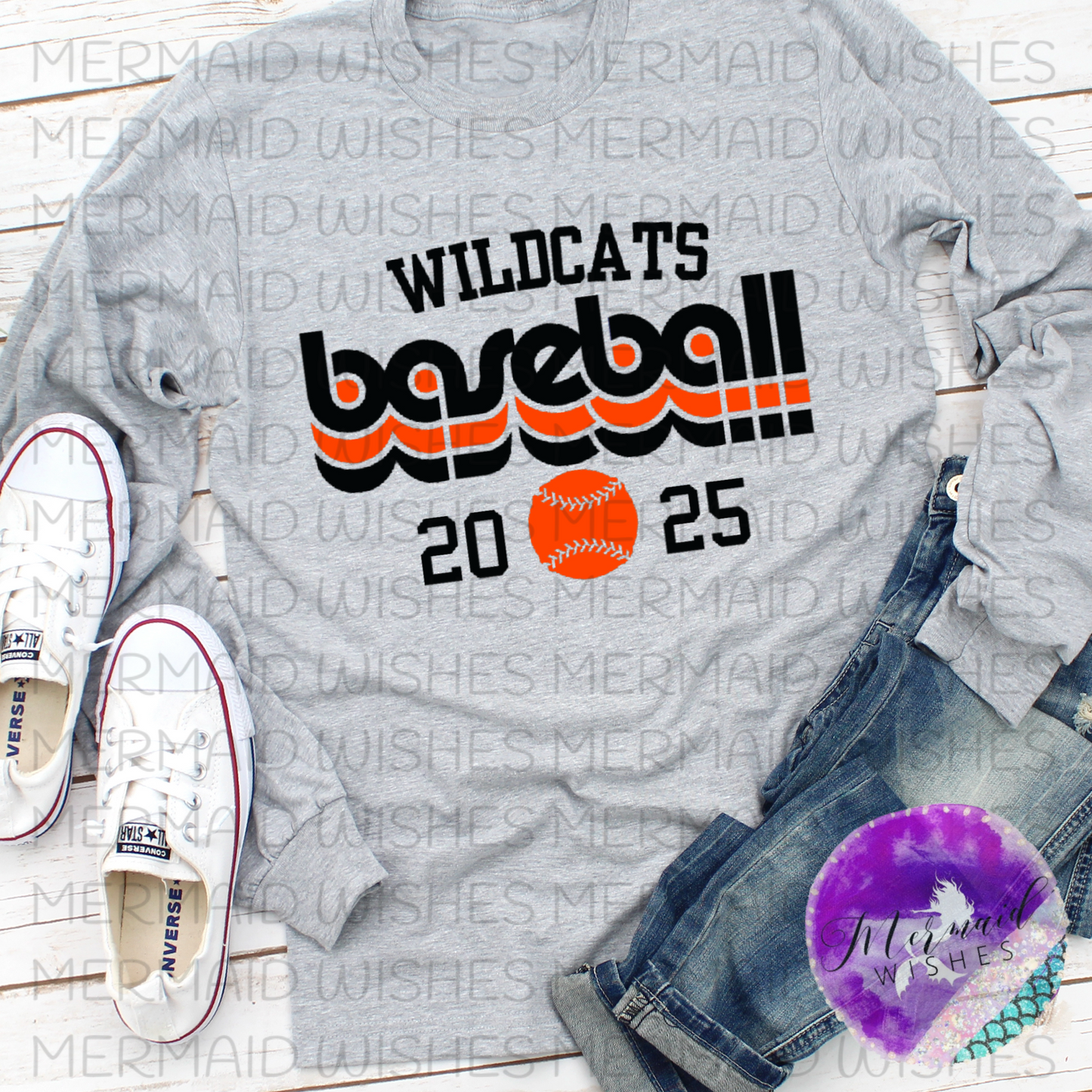 Whiteoak Wildcats Baseball Retro (DTF)