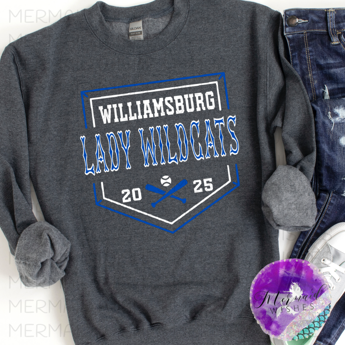 Williamsburg Lady Wildcats Softball Plate (DTF)