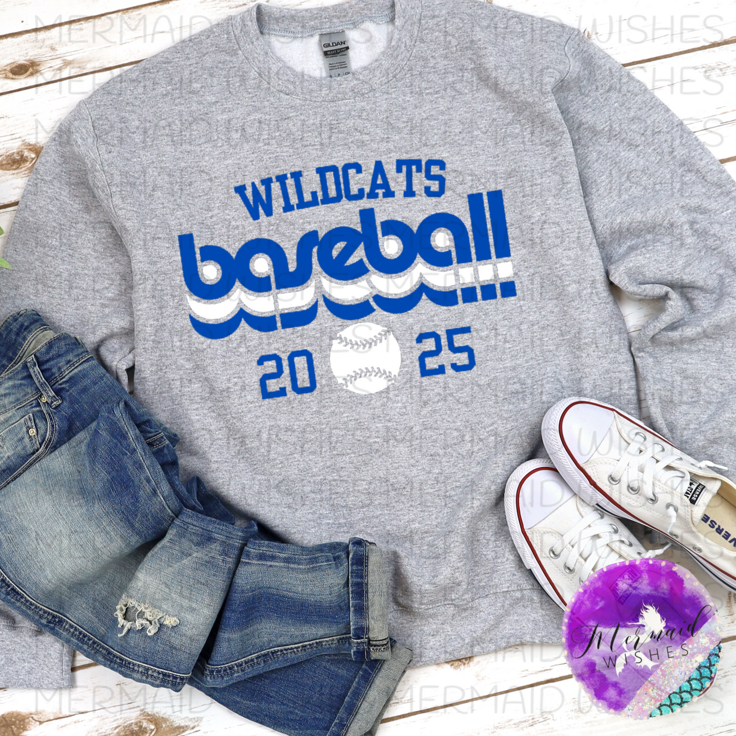 Williamsburg Wildcats Baseball Retro (DTF)