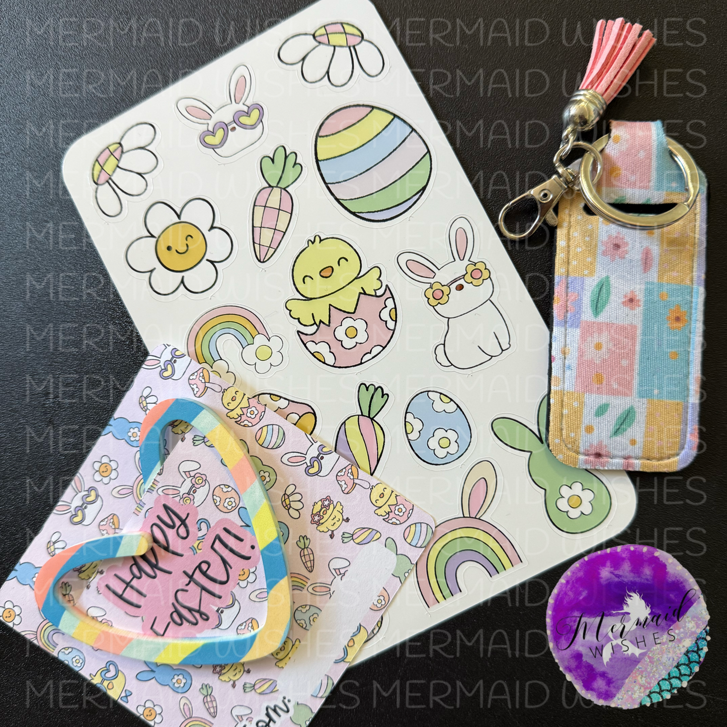 Easter Set (sticker sheet, lip balm holder & bookmark)