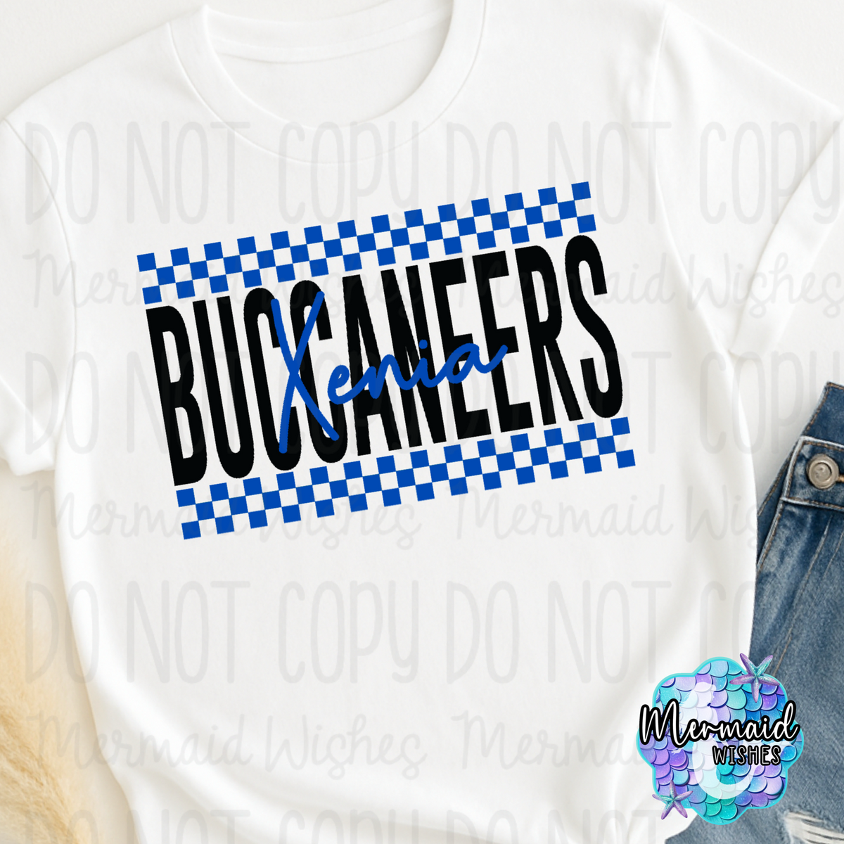 Xenia Buccaneers Checkered (TShirt, Crewneck & Hoodie)