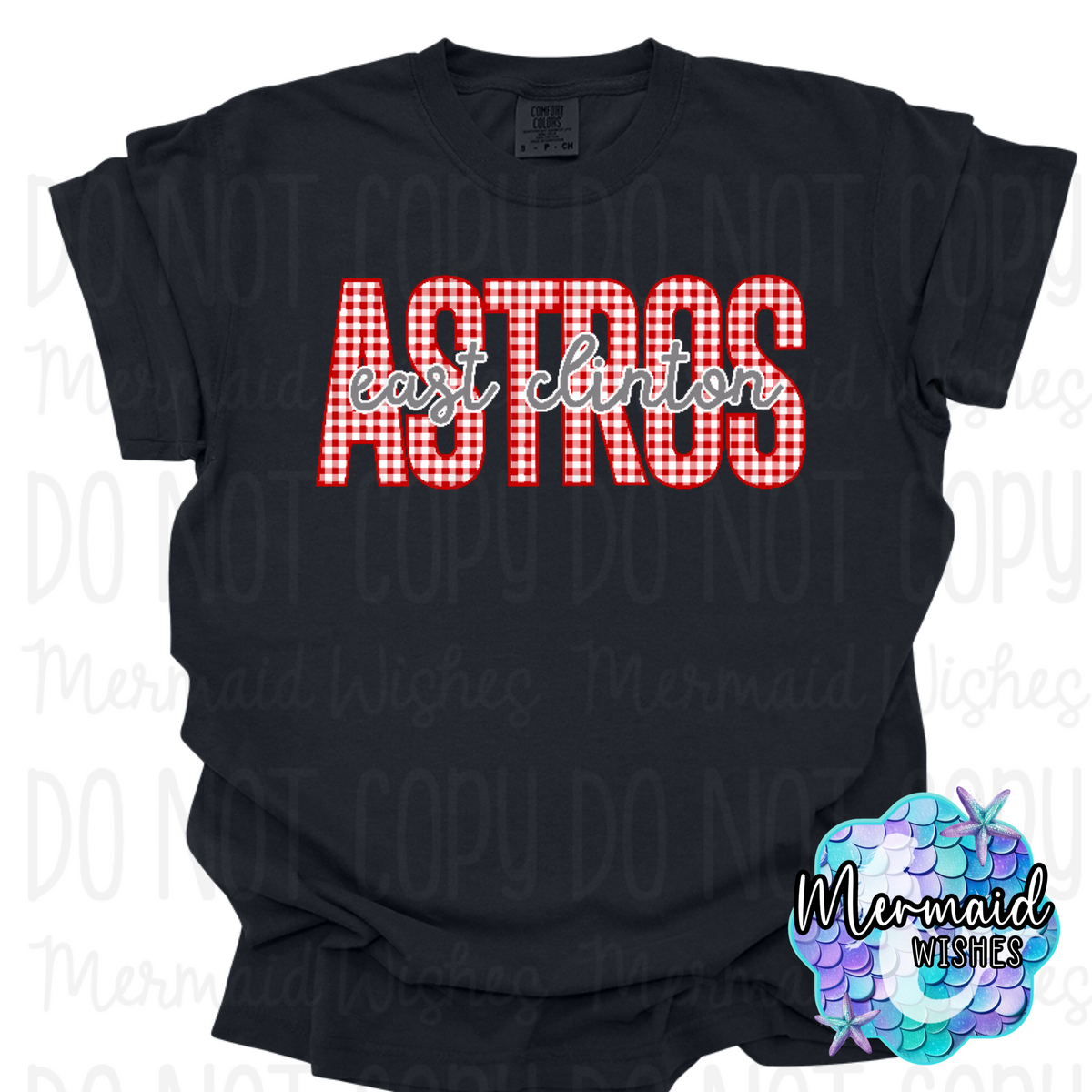 East Clinton Astros Gingham (CC-TShirt)