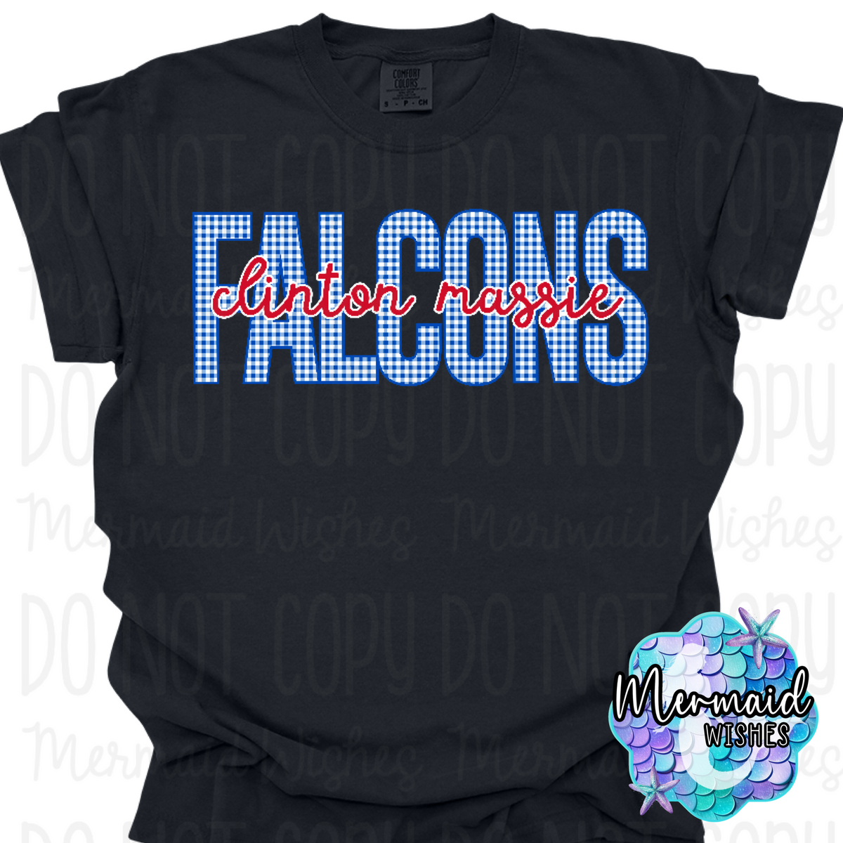 Clinton Massie Falcons Gingham (CC-TShirt)