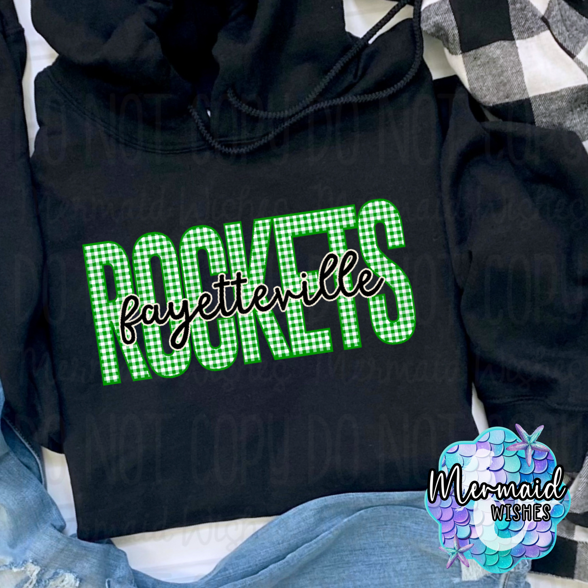Fayetteville Rockets Gingham (TShirt, Crewneck & Hoodie)