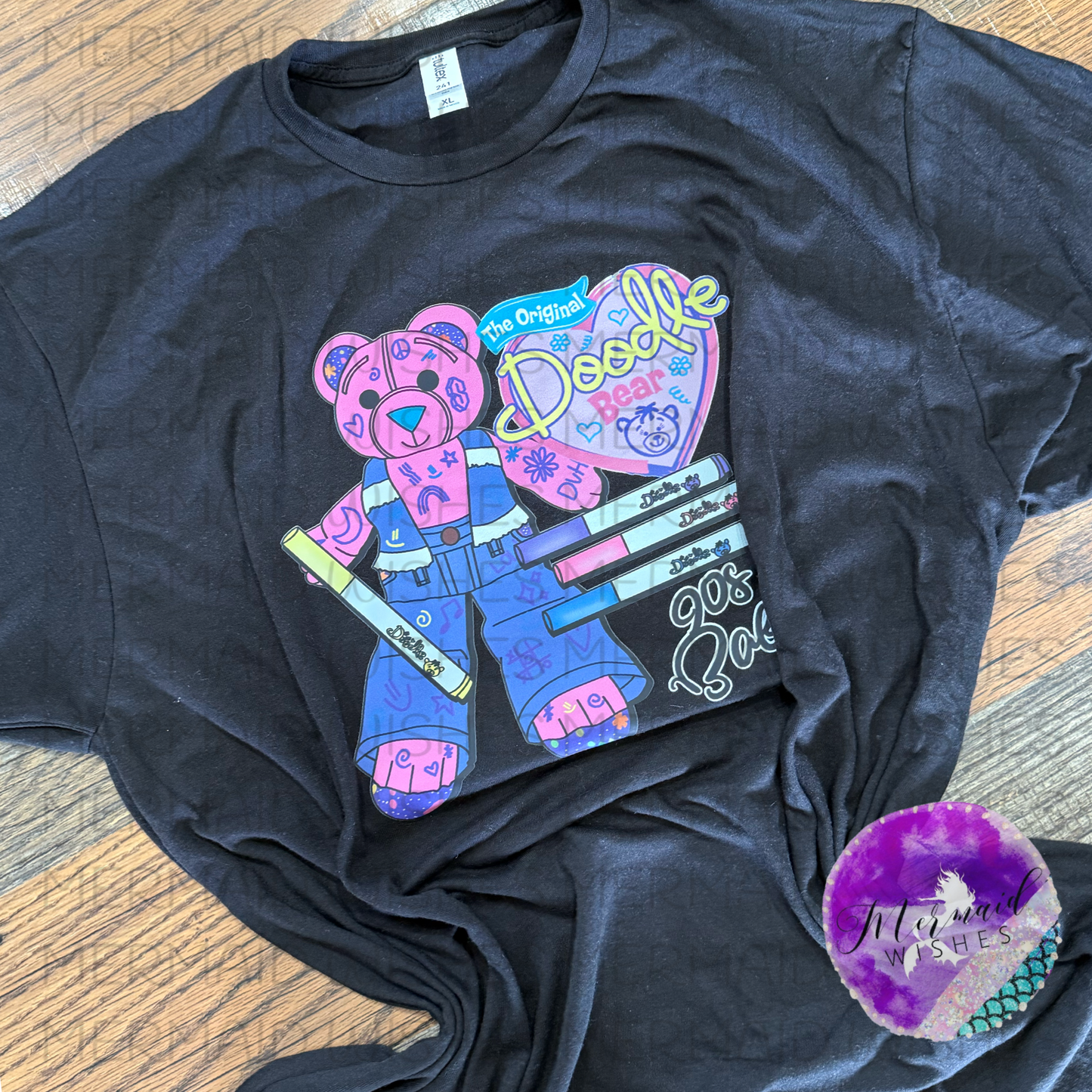(X-Large-TShirt) Doodle Bear (DTF-RTS)