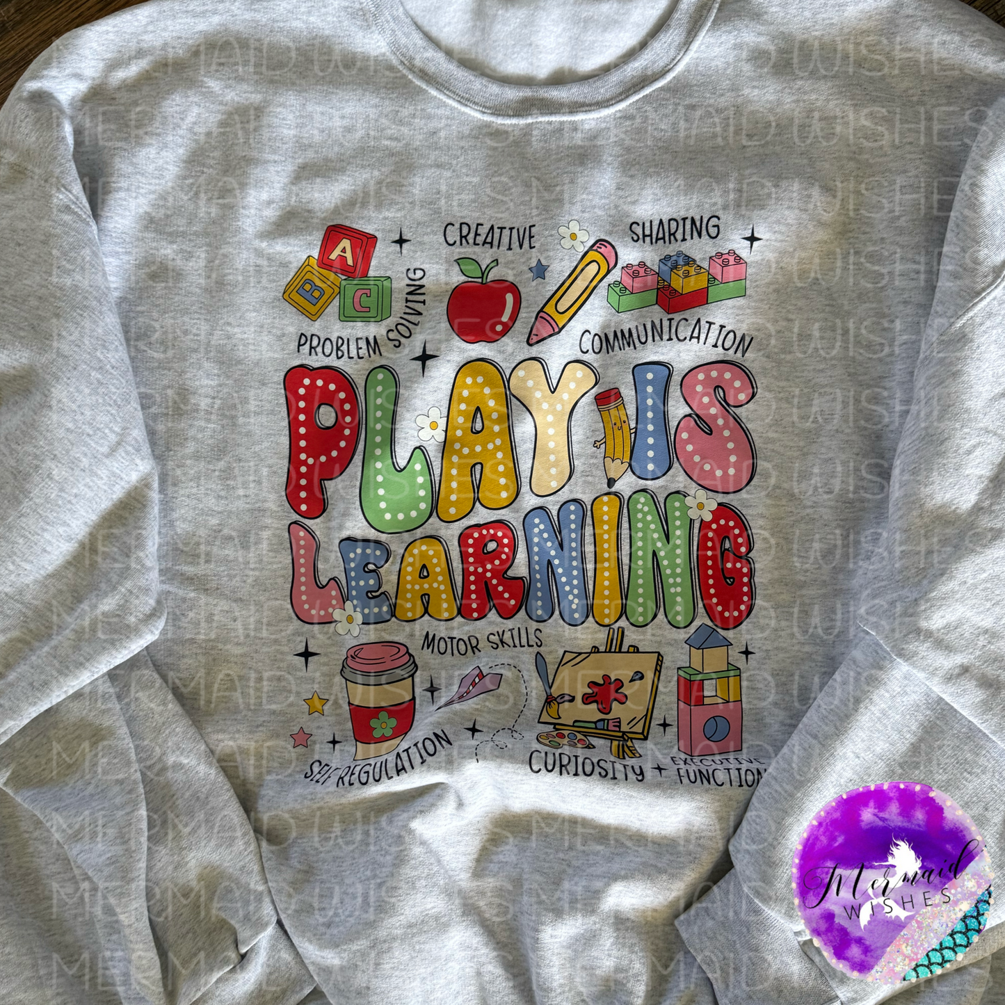 (3XL-Crewneck) Play is Learning (DTF-RTS)
