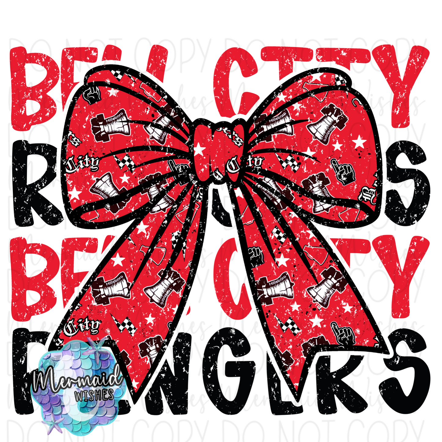 Bell City Ringers Bow Distressed