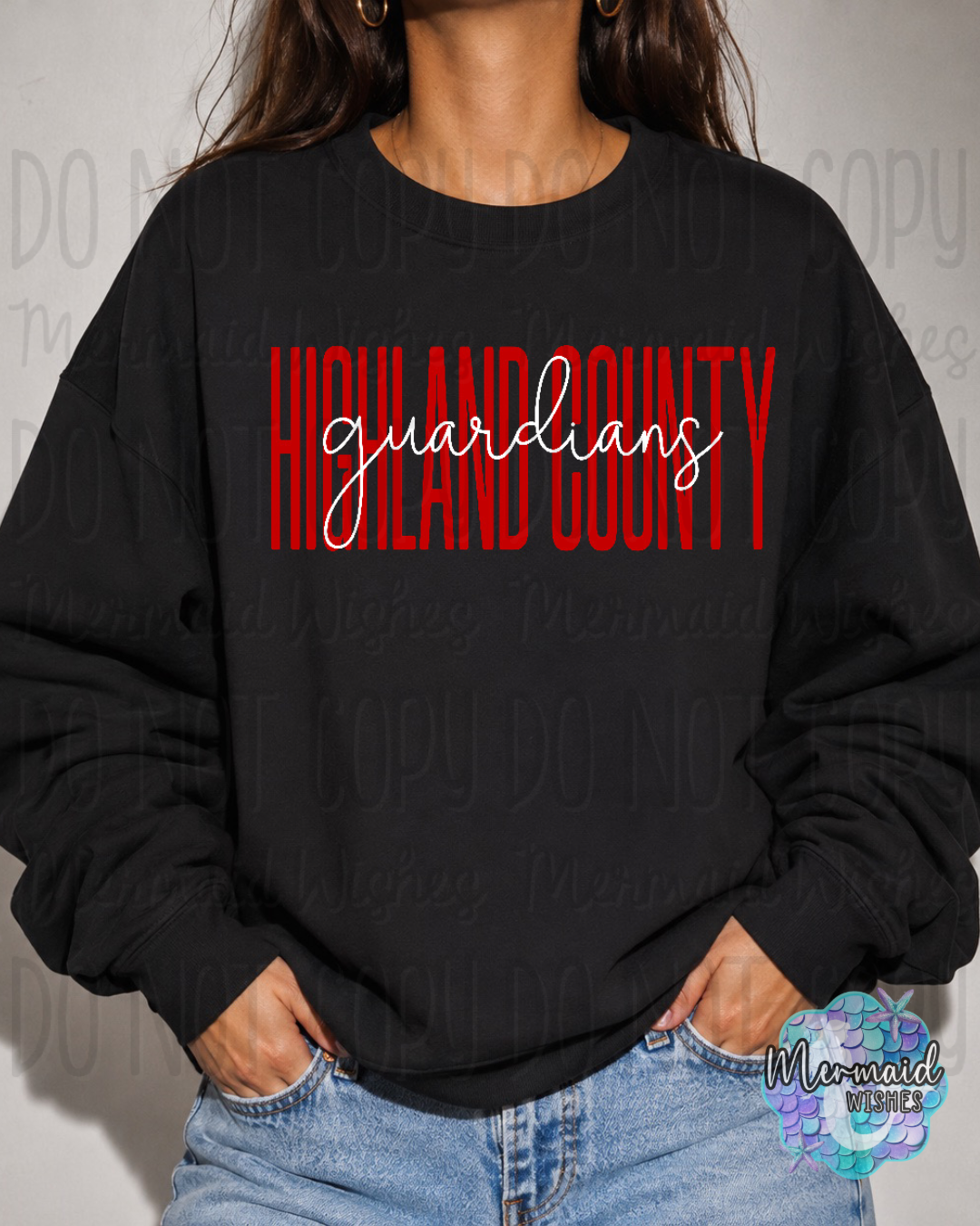 Highland County Guardians Tall Script (TShirt, Tank, Crewneck & Hoodie)