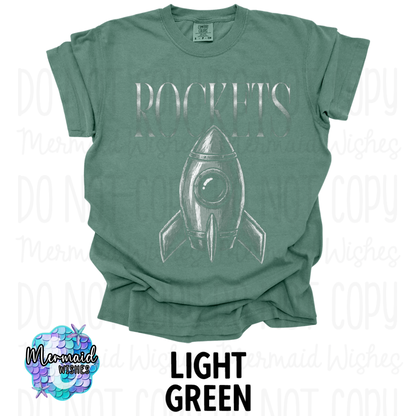 ROCKETS HALFTONE- (CC-TShirt)
