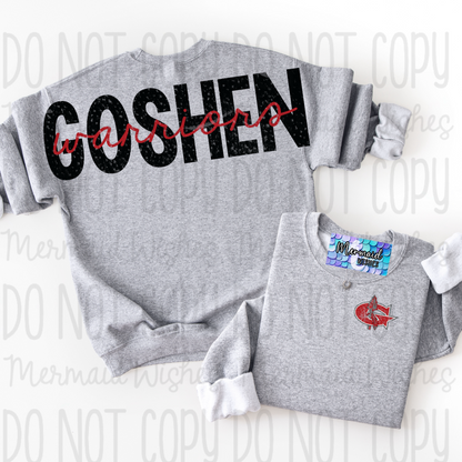 Goshen Warriors (Full Back Arm to Arm Design)