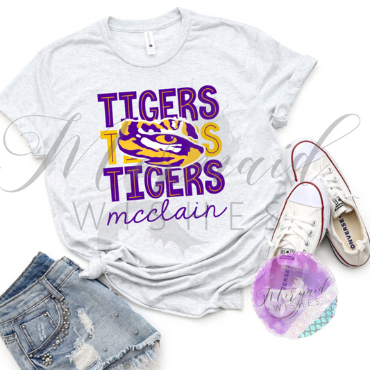 McClain Tigers Doodle (DTF)