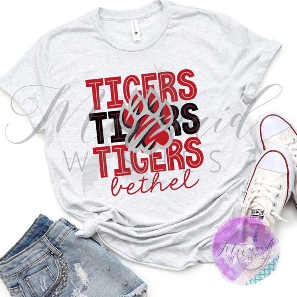 Bethel Tigers Doodle (DTF)