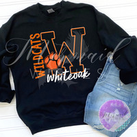 Whiteoak Wildcats- Black (DTF)