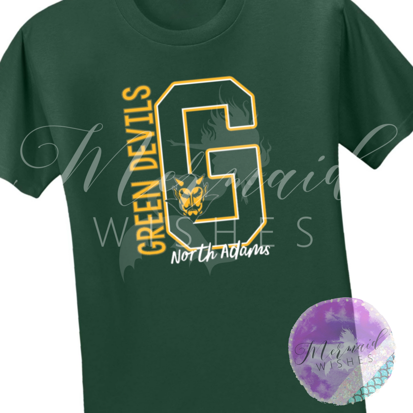 North Adams Green Devils- Dark Green (DTF)