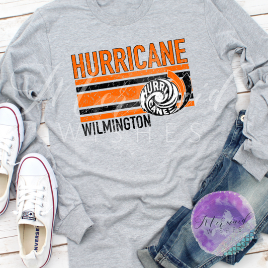 Wilmington Hurricane Distressed Stripes (DTF)