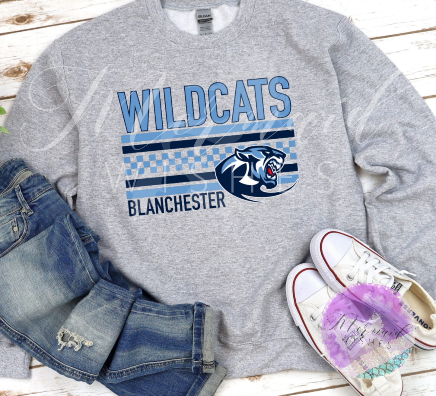 Blanchester Wildcats Checkered (DTF)