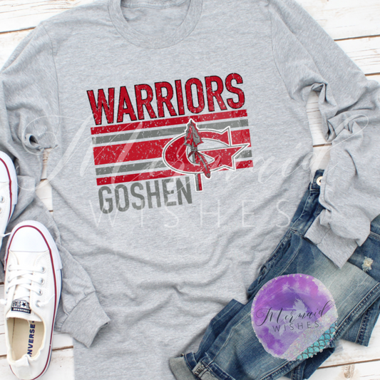 Goshen Warriors Distressed Stripes (DTF)