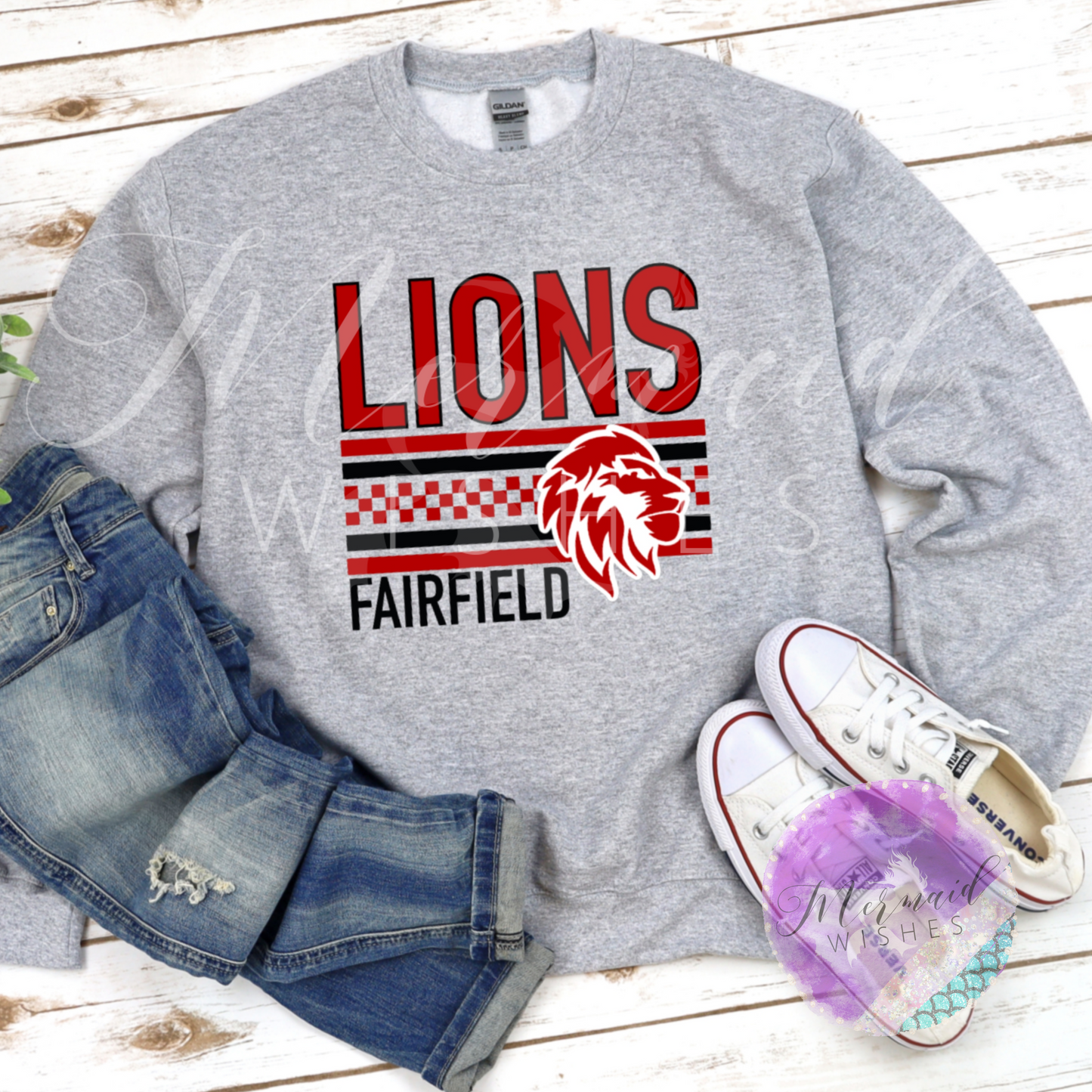 Fairfield Lions Checkered (DTF)