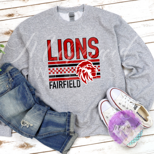 Fairfield Lions Checkered (DTF)