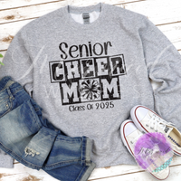 Senior Cheer Mom- Gray (DTF)