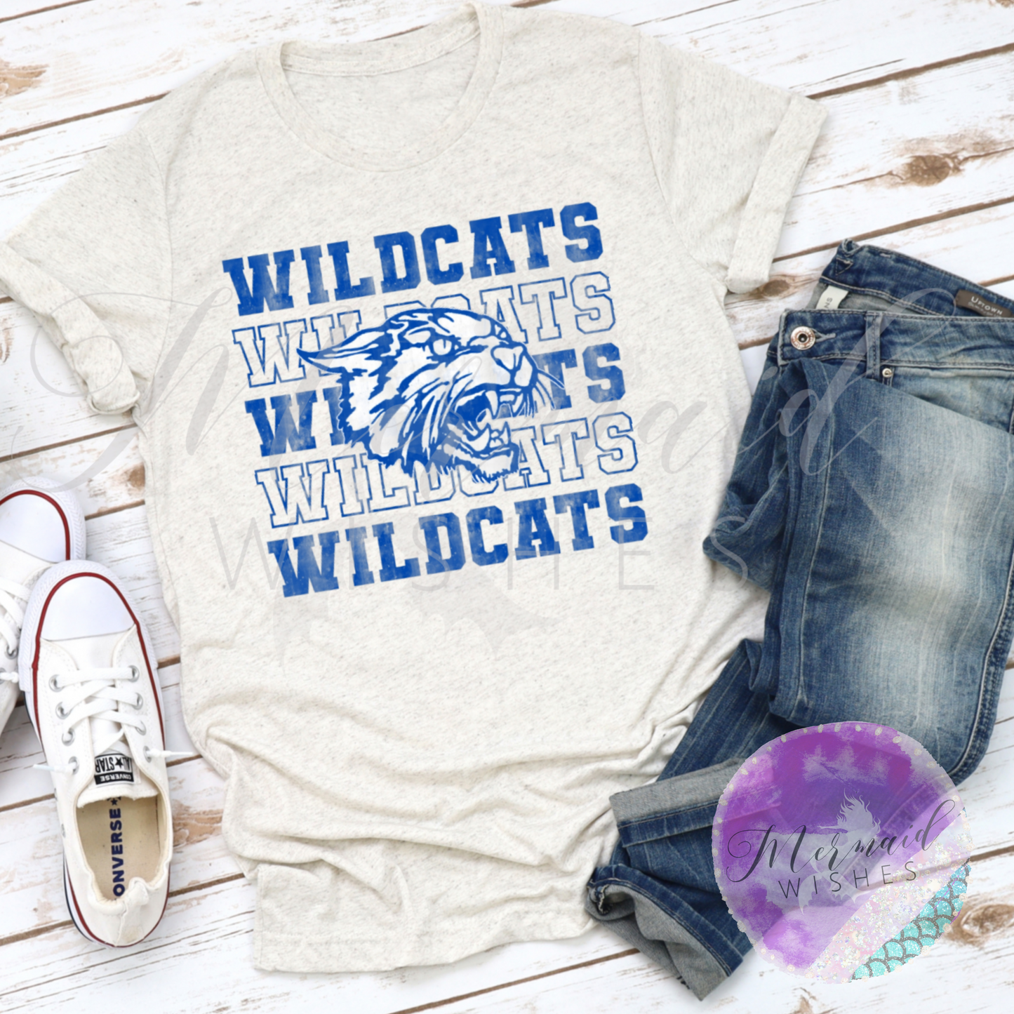 Williamsburg Wildcats Vintage - Oatmeal (DTF)