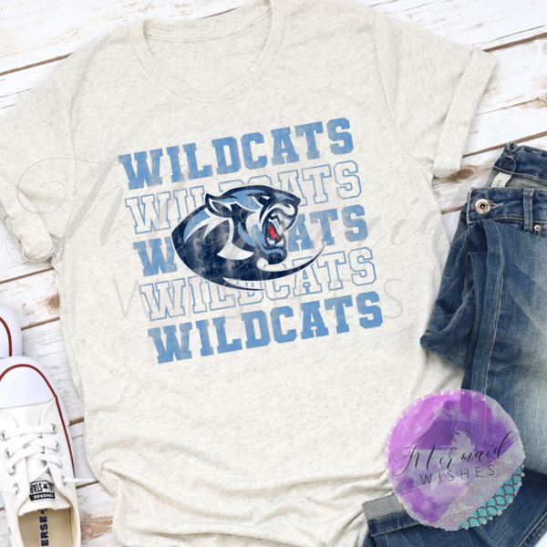 Blanchester Wildcats Vintage - Oatmeal (DTF)