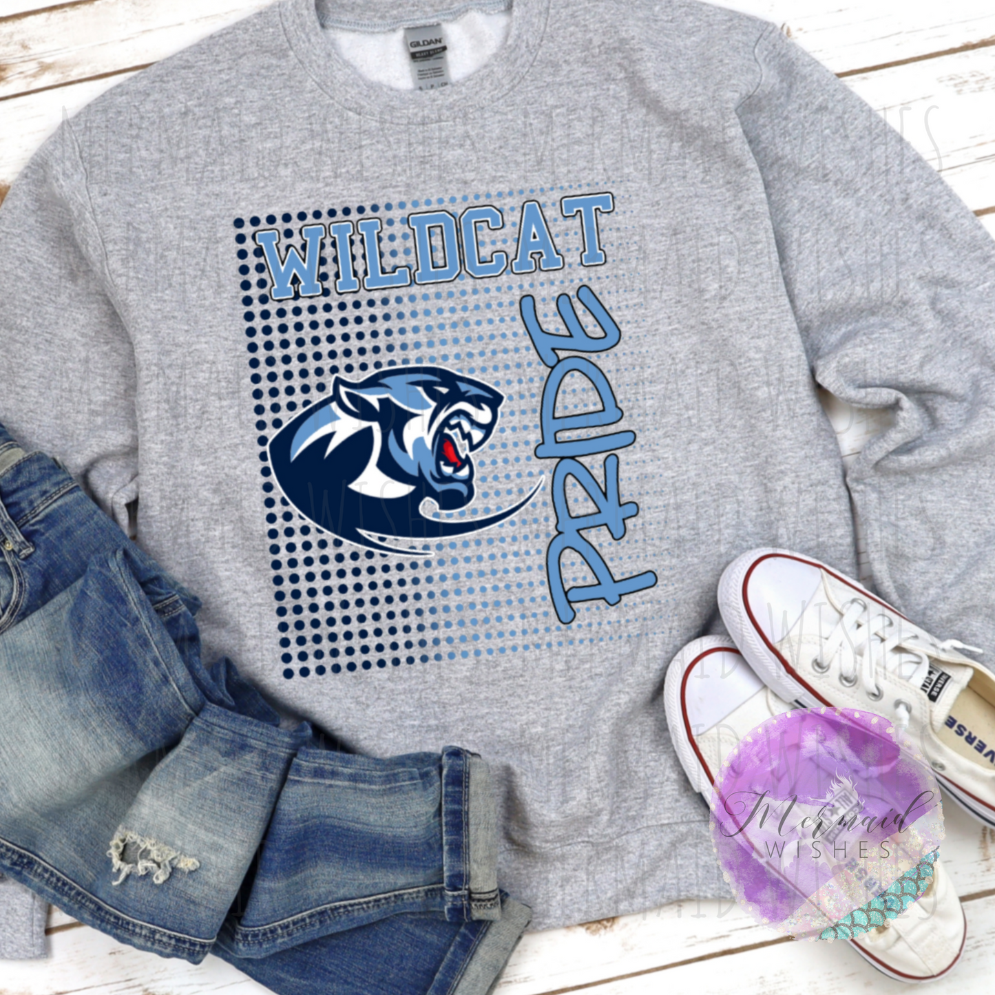 Blanchester Wildcats Halftone (DTF)