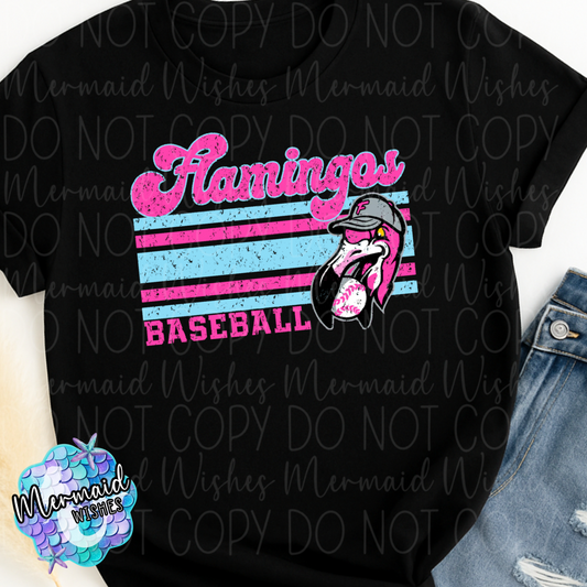 Flamingos Baseball (DTF)