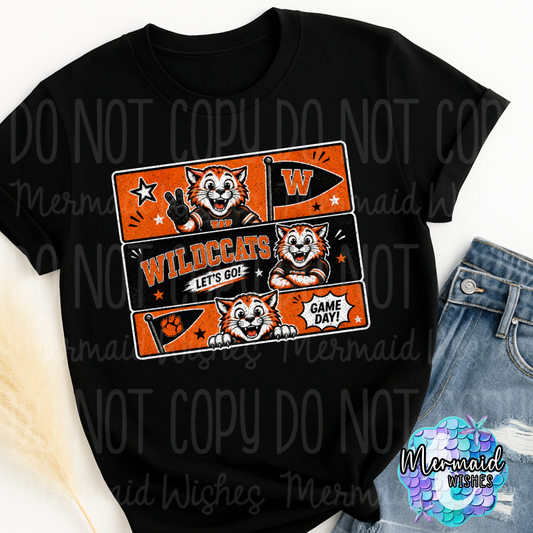 Whiteoak Wildcats Retro Comic