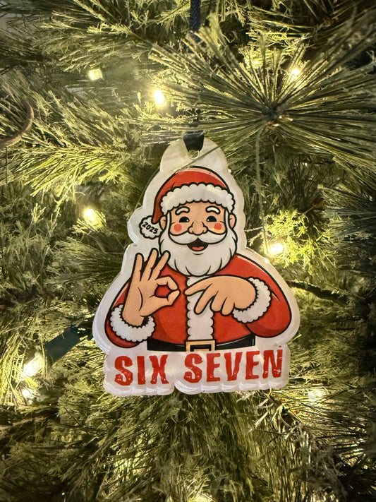 67 Santa Ornament